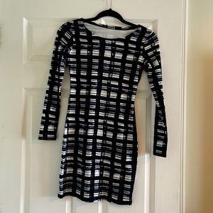 Geometric print mini dress